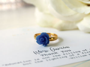 Flower Ring Personalized Teacher Gift