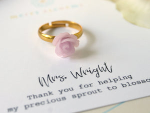 Flower Ring Personalized Teacher Gift