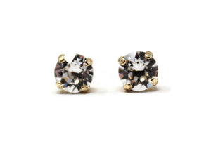 Clear Crystal Stud Earrings