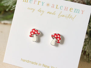 Mushroom Earrings