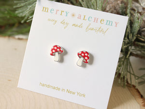 Mushroom Earrings