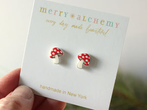 Mushroom Earrings