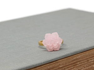 Succulent Ring in Pink Sparkle