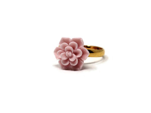 Succulent Ring in Pink