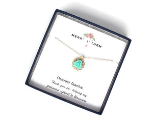 20" Flower Necklace Personalized Teacher Gift