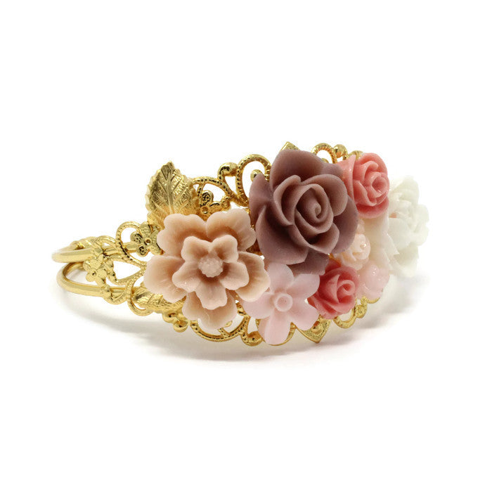 Garden Cuff in Dusty Rose