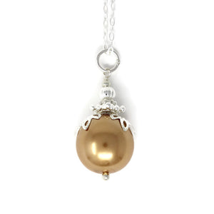 14mm Gold Christmas Ball Necklace